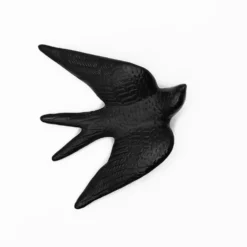 Hirondelle en céramique - Noir mat