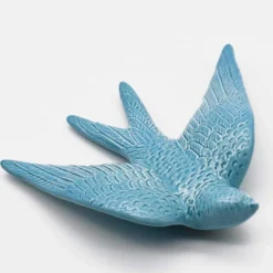 Hirondelle en céramique - Turquoise
