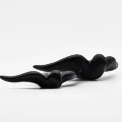 Hirondelle lisse en céramique noire mate