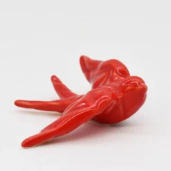 Hirondelle stylisée en céramique - Rouge