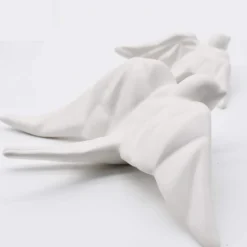Hirondelle stylisée en céramique - Blanc mat