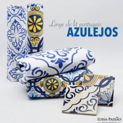 Housse de couette "Azulejos" - Bleu & Blanc