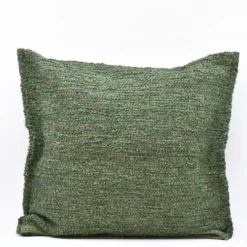 Housse de coussin artisanale 60x60 - Vert moyen