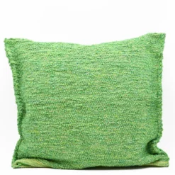 Housse de coussin artisanale 60x60 - Vert moyen
