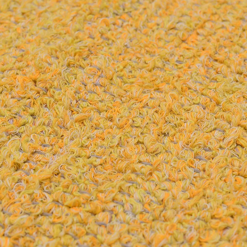 Housse de coussin artisanale 60x60 - Jaune