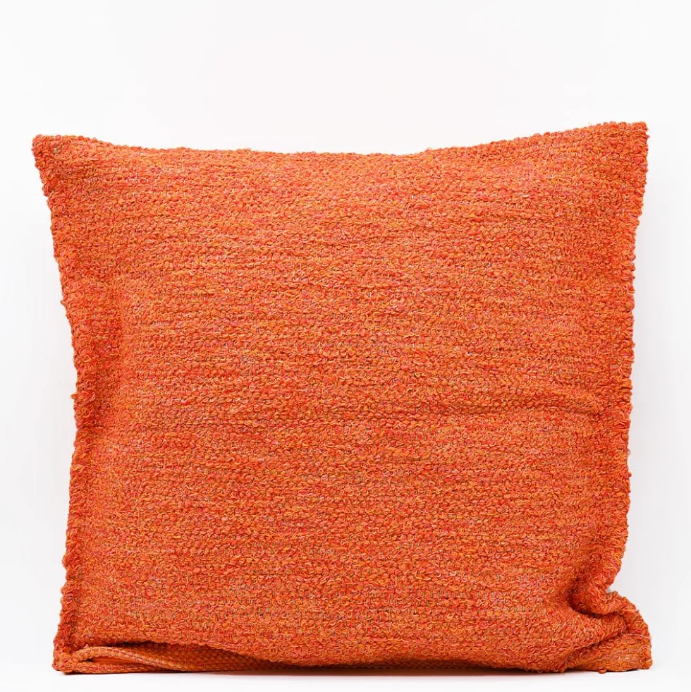Housse de coussin artisanale 60x60 - Orange