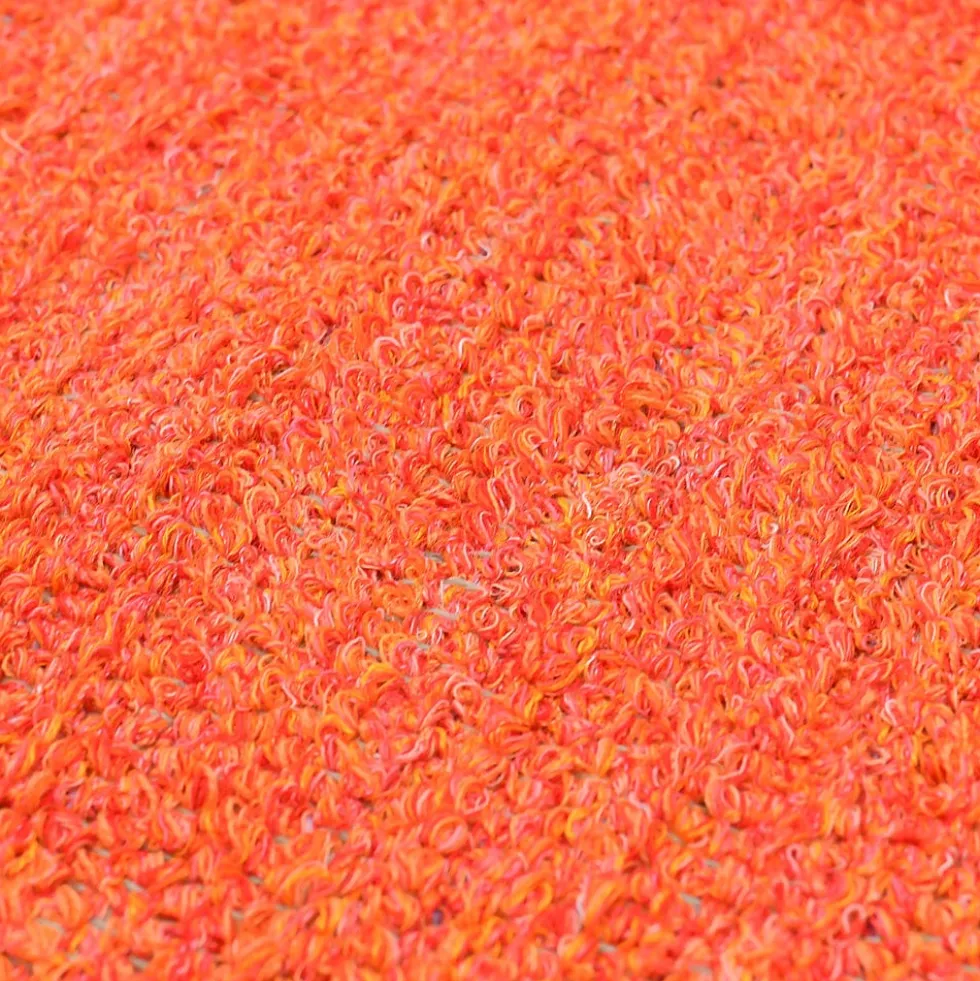 Housse de coussin artisanale 60x60 - Orange