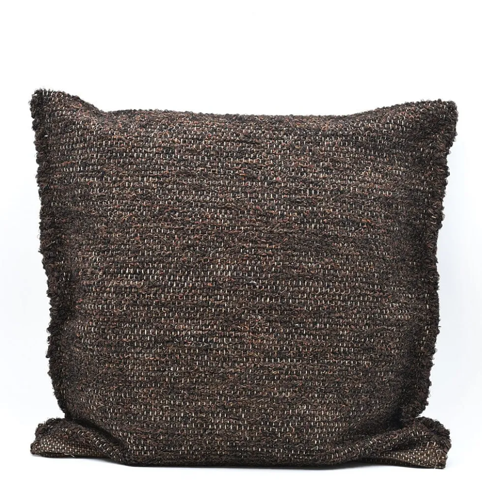 Housse de coussin artisanale 60x60 - Gris foncé