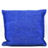 Housse de coussin artisanale 60x60 - Bleu dur