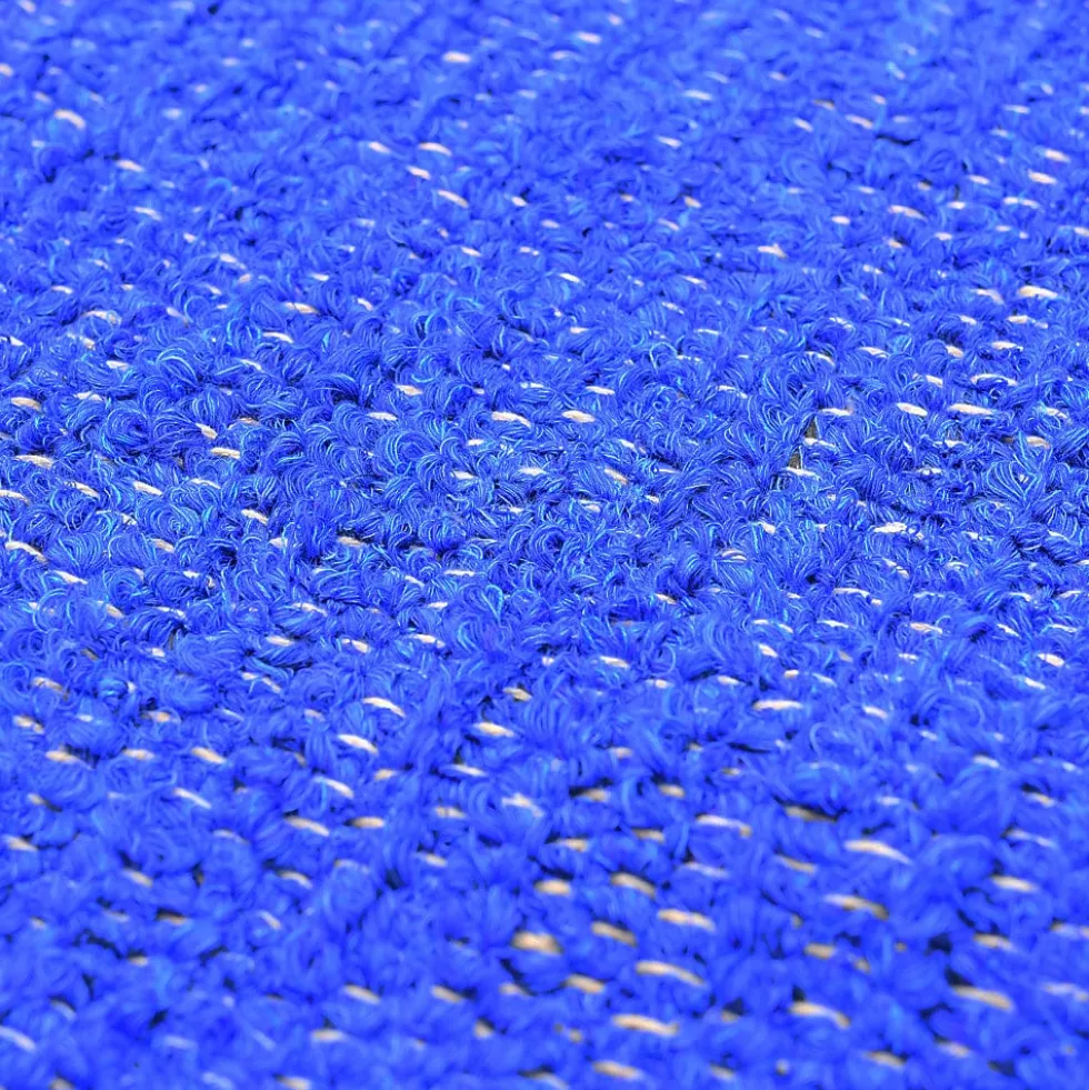 Housse de coussin artisanale 60x60 - Bleu dur