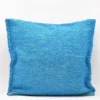 Housse de coussin artisanale 60x60 - Turquoise