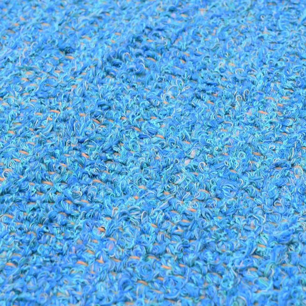 Housse de coussin artisanale 60x60 - Turquoise
