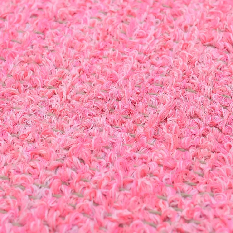 Housse de coussin artisanale 60x60 - Rose