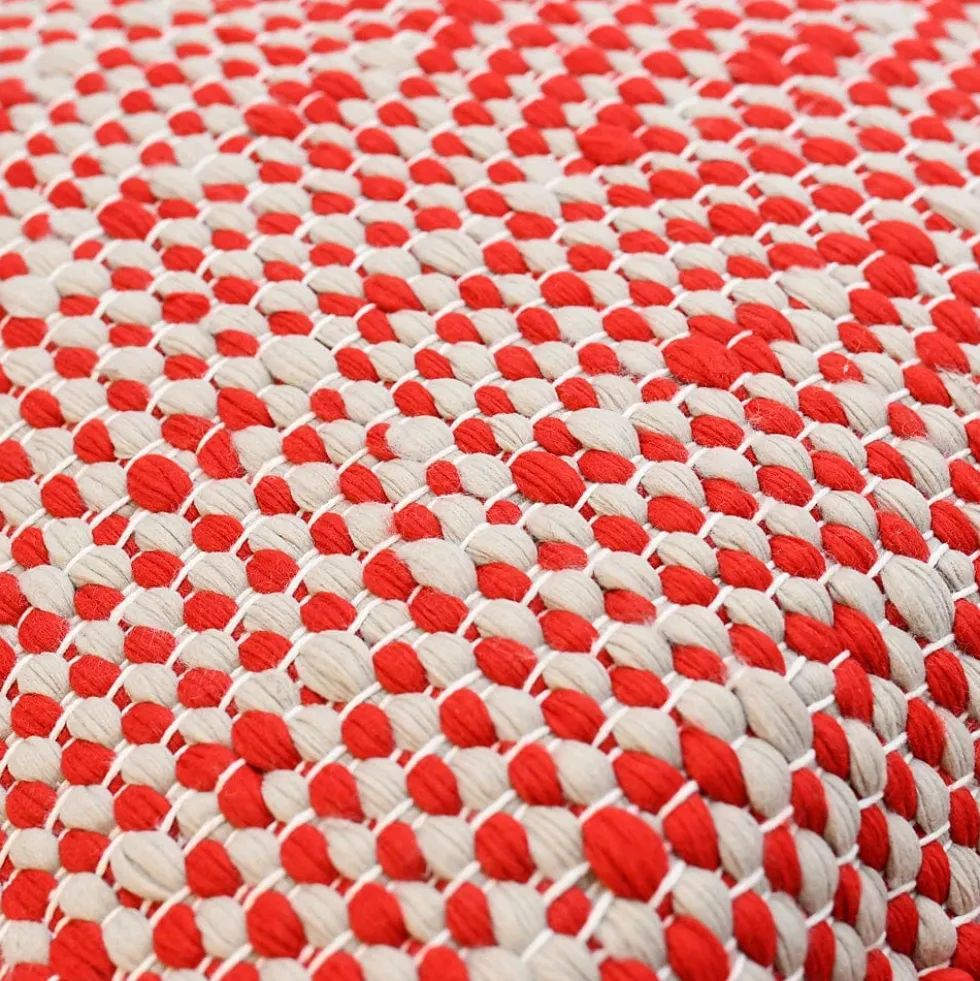 Housse de coussin en fibres recyclées - Rouge