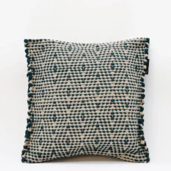 Housse de coussin en fibres recyclées - Vert