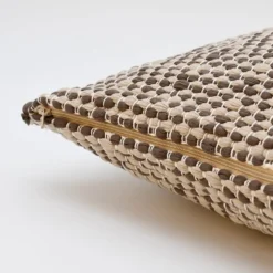 Housse de coussin en fibres recyclées - Marron