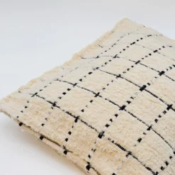 Housse de coussin en fibres recyclées 