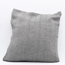 Housse de coussin 50x50 "Chevrons" - Gris