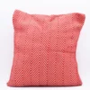 Housse de coussin 50x50 "Chevrons" - Rouge