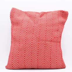 Housse de coussin 50x50 "Chevrons" - Rouge