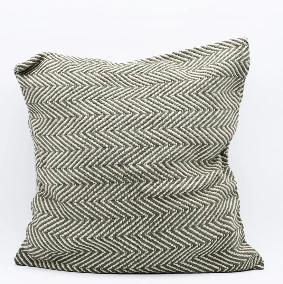Housse de coussin 50x50 "Chevrons" - Vert