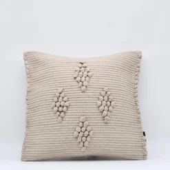 Housse de coussin 40x40 "Tapete de Trapo" - Beige