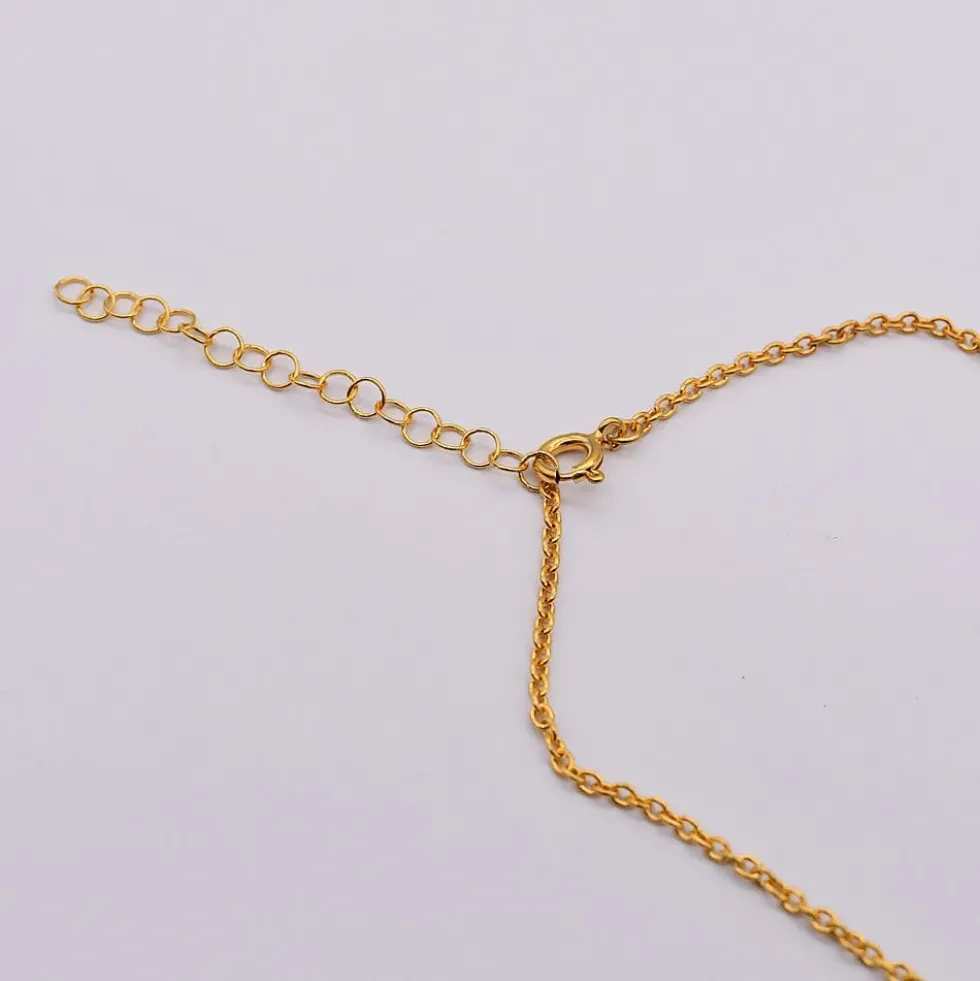 Laço I Collier en argent doré