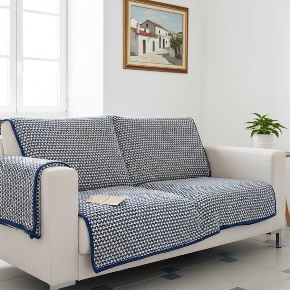 Maxi Plaid en coton - Bleu