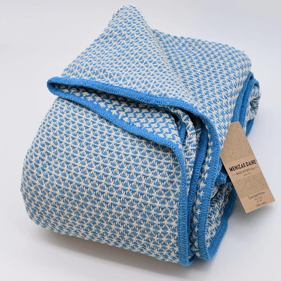 Maxi Plaid en coton - Turquoise