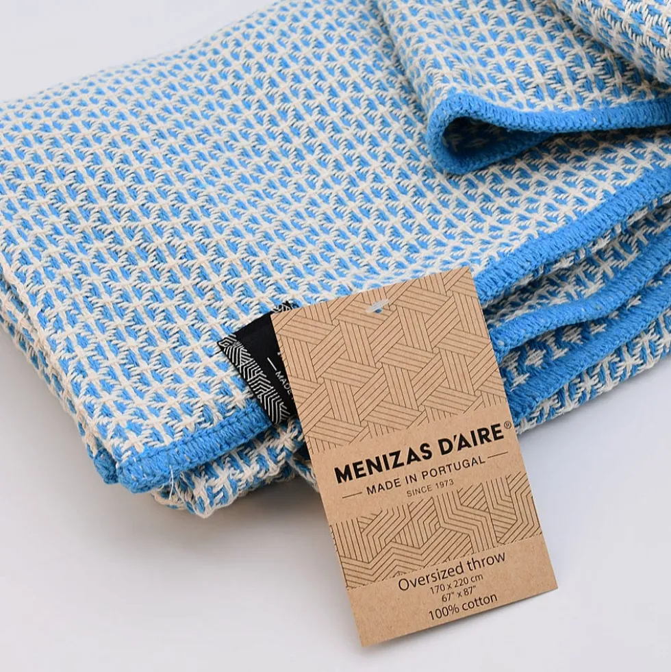 Maxi Plaid en coton - Turquoise