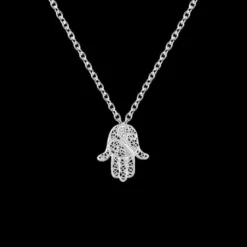 Mão de Fátima I Collier en argent