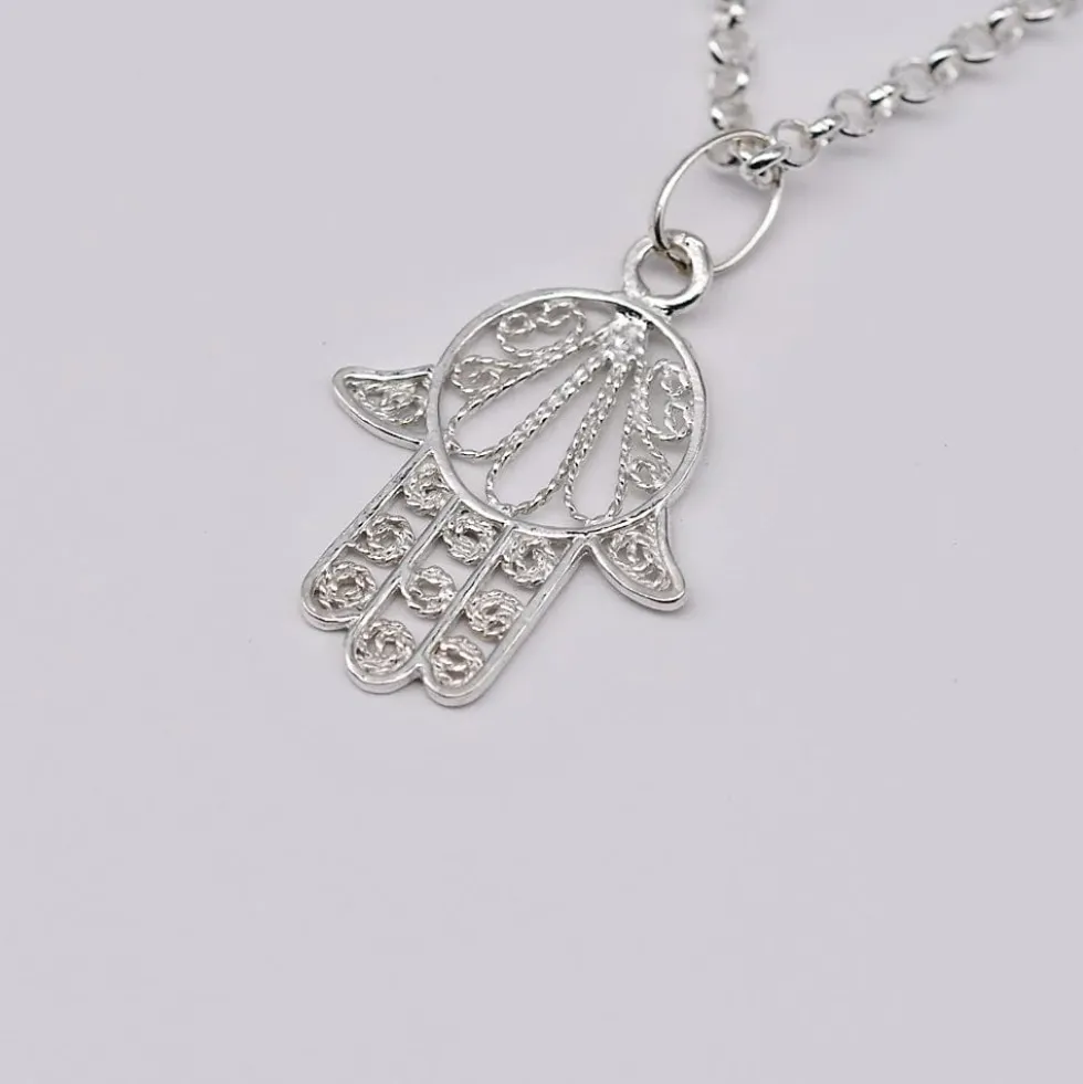Mão de Fátima I Pendentif en argent - 2.5cm