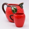 Mug en céramique en forme de fraise