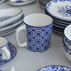 Mug en céramique "Padrão" - Bleu
