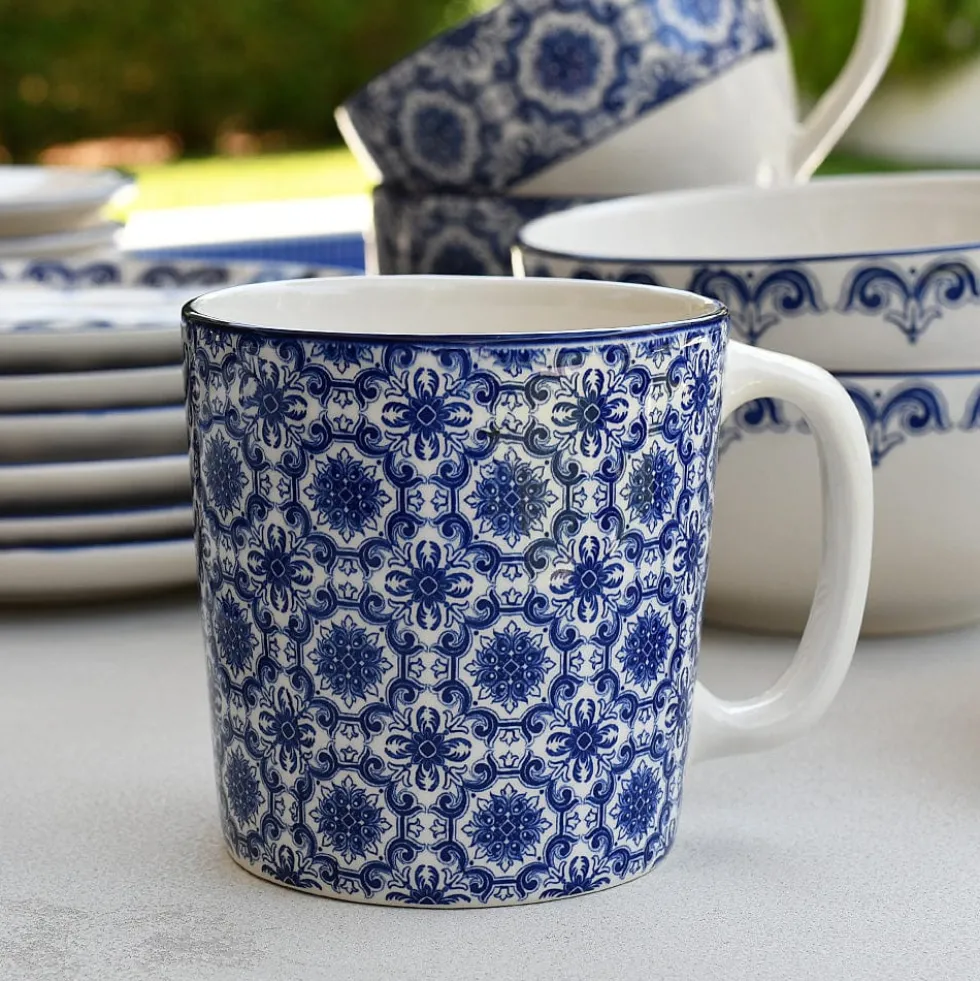 Mug en céramique "Padrão" - Bleu