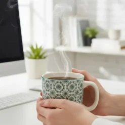 Mug en céramique "Padrão" - Vert