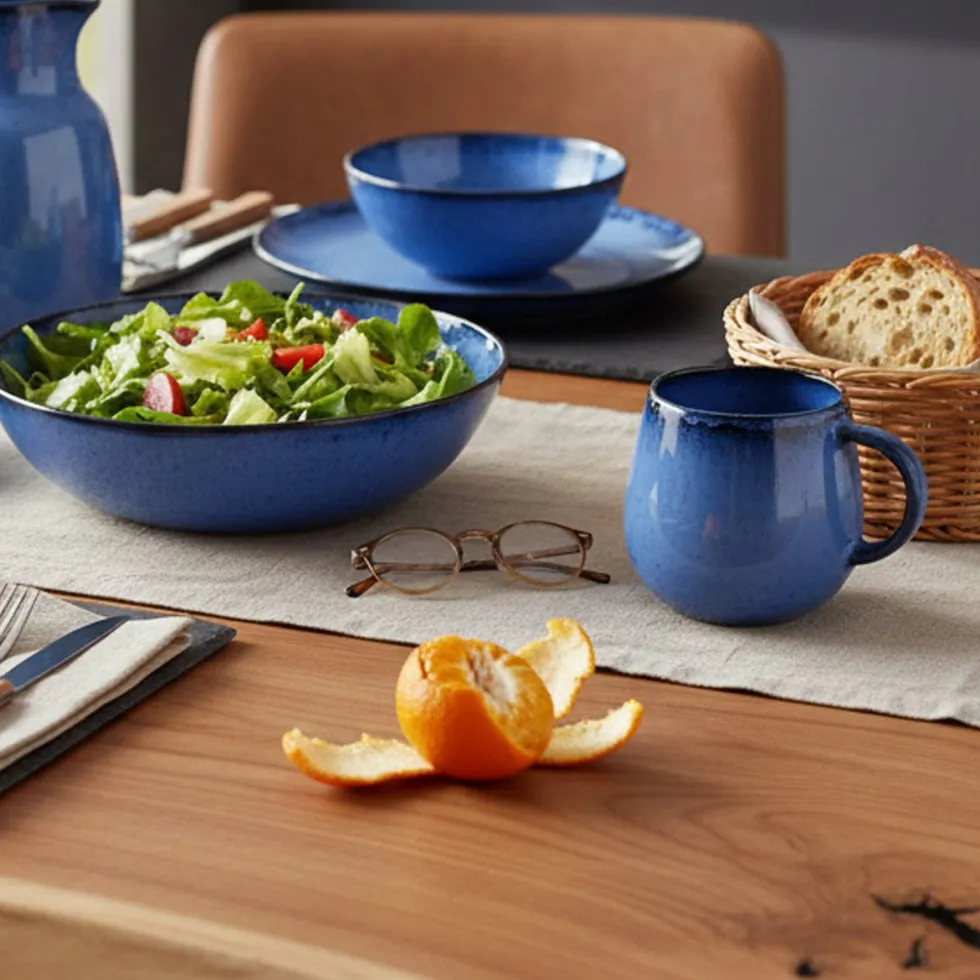 Mug en grès "Amazonia" Bleu
