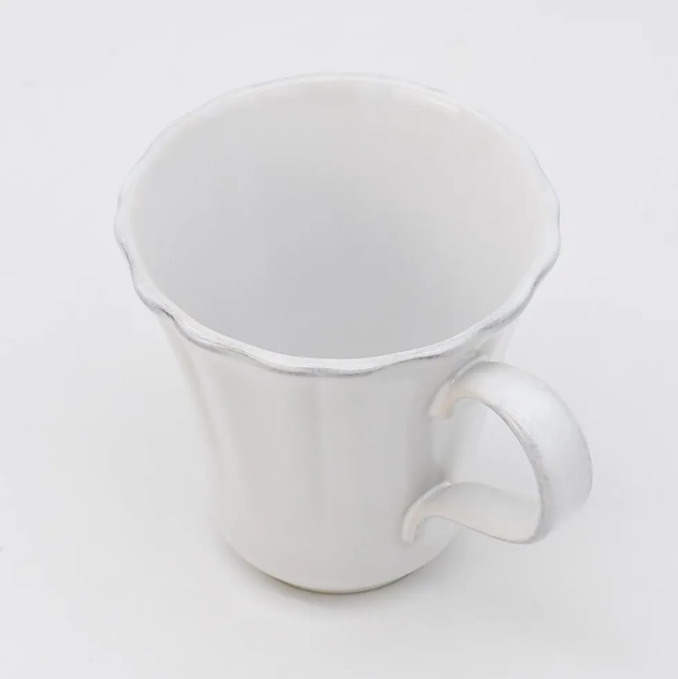 Mug en grès fin "Rosa" - Blanc