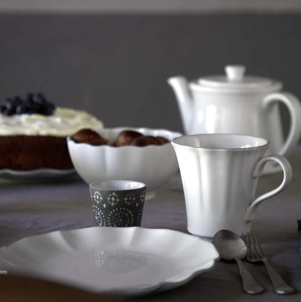 Mug en grès fin "Rosa" - Blanc