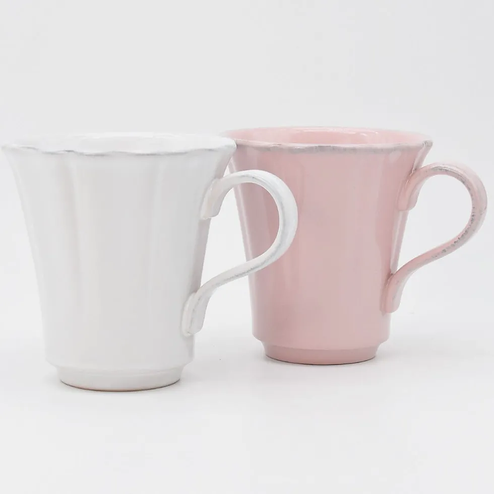Mug en grès fin "Rosa" - Blanc