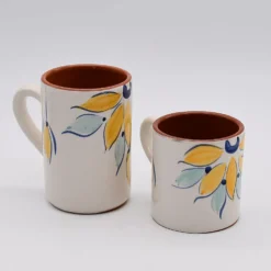 Mug en terre cuite 12cm - Jaune