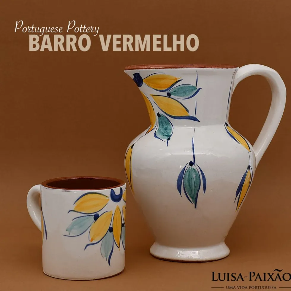 Mug en terre cuite 8cm - Jaune