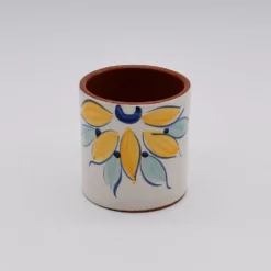 Mug en terre cuite 8cm - Jaune