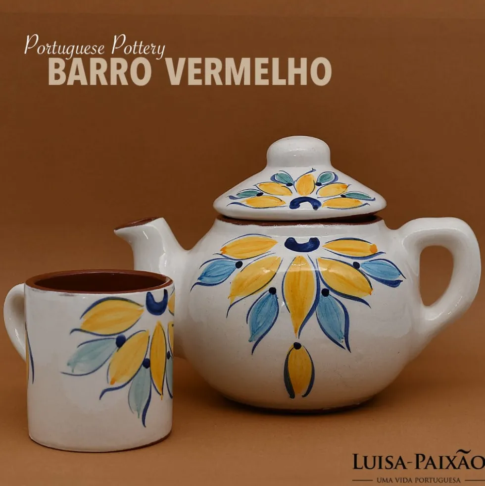 Mug en terre cuite 8cm - Jaune