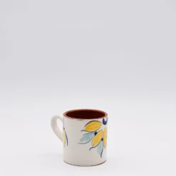 Mug en terre cuite 8cm - Jaune