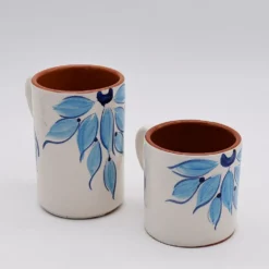 Mug en terre cuite 12cm - Turquoise