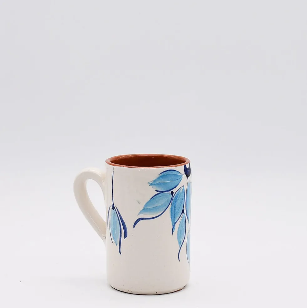 Mug en terre cuite 12cm - Turquoise