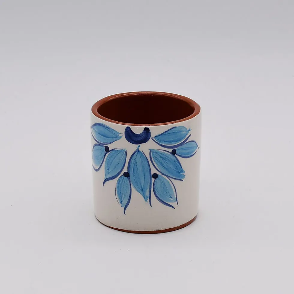 Mug en terre cuite 8cm - Turquoise