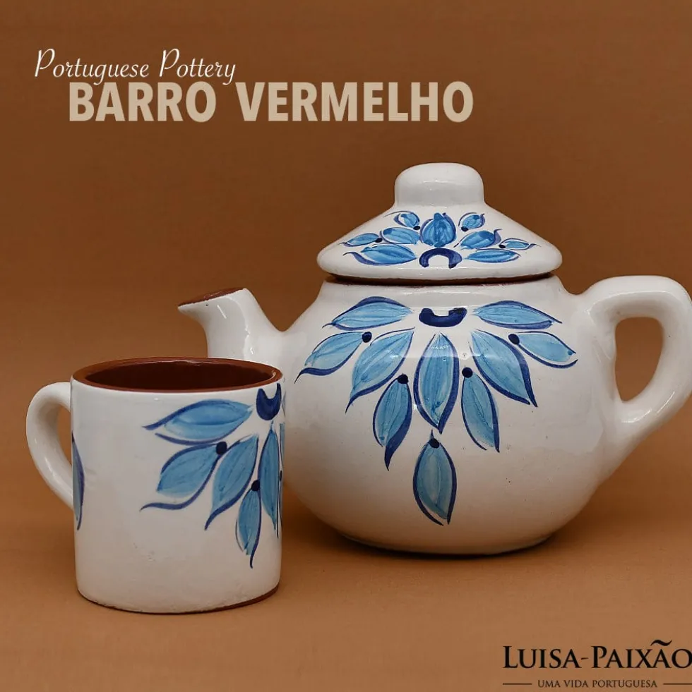 Mug en terre cuite 8cm - Turquoise