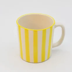 Mug rayé "Costa Nova Mar" - Jaune